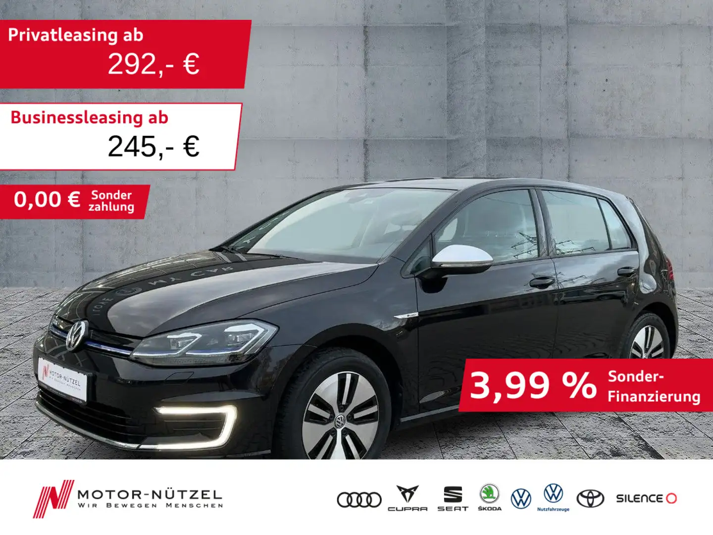 Volkswagen Golf VII e-Golf LED+NAV-PRO+ACC+SHZ+MFL+DYNAUDIO Schwarz - 1