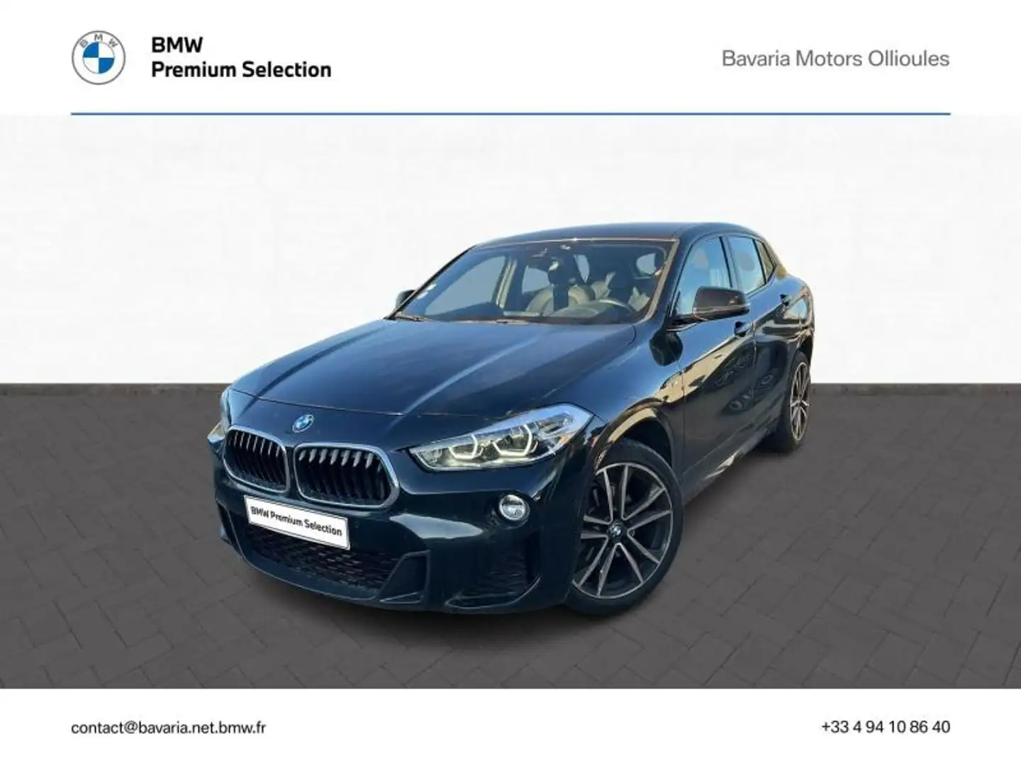 BMW X2 sDrive18iA 140ch M Sport DKG7 Euro6d-T 129g Noir - 1