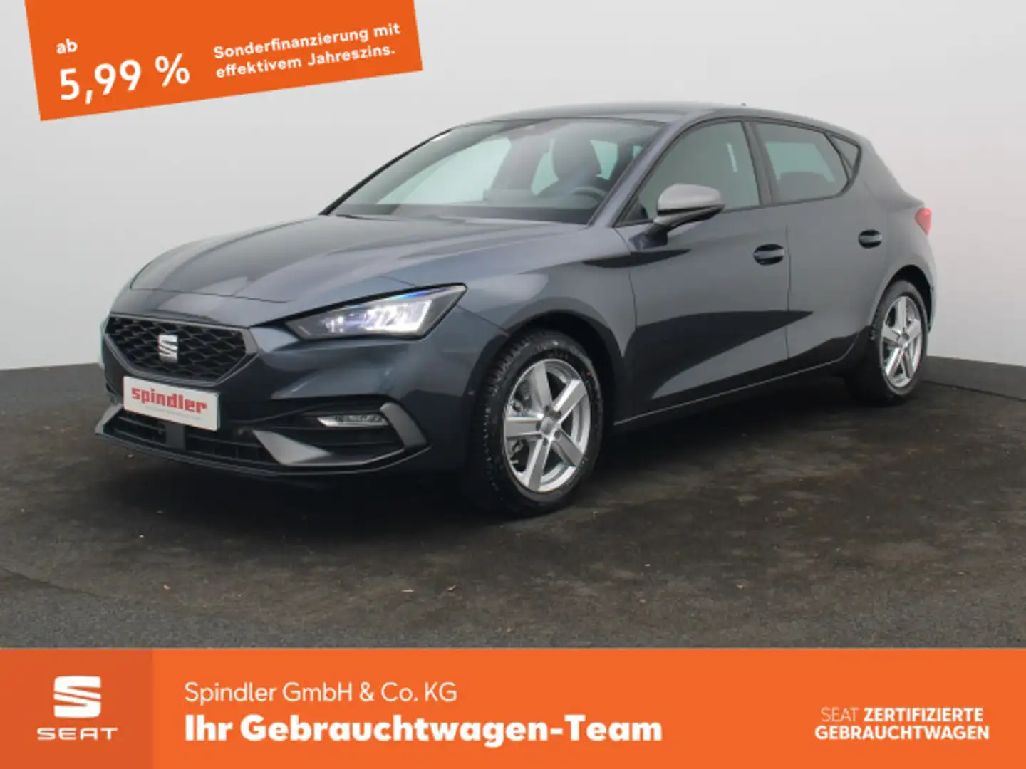 SEAT Leon FR 1.5 eTS DSG / Navi, Beats, ParkAssi, LED Grau - 1