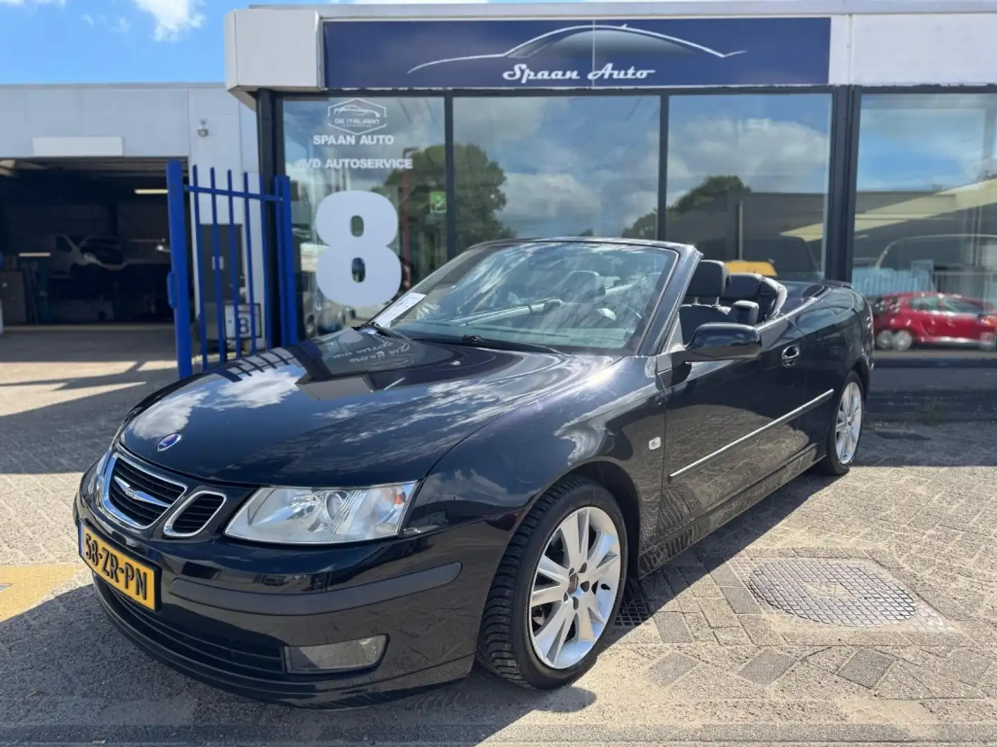 Saab 9-3 Cabrio 1.8t Aero pakket l Airco l Leer l Youngtime Negru - 2