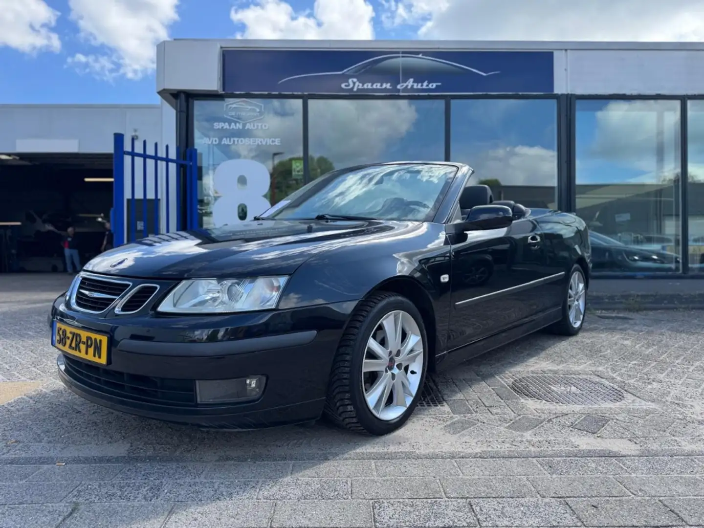 Saab 9-3 Cabrio 1.8t Aero pakket l Airco l Leer l Youngtime Negru - 1