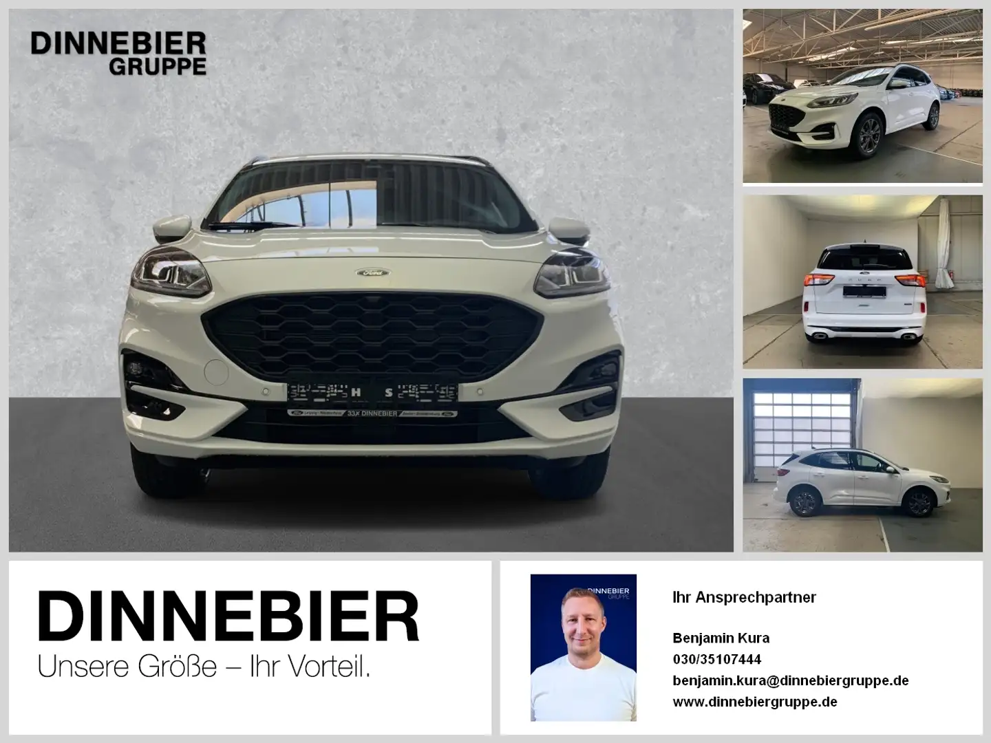 Ford Kuga ST-Line Navigation+Kamera+Winterpaket Weiß - 1