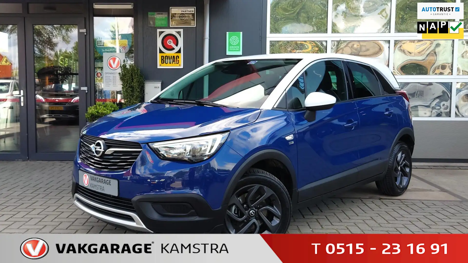 Opel Crossland X 1.2 Turbo 120 Jaar Ed. Airco/Cruise/Trekh. Bleu - 1