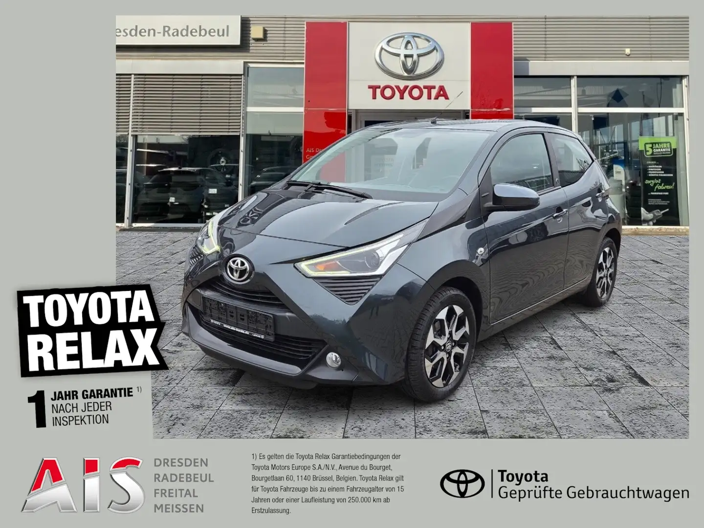Toyota Aygo 1.0  x-play Team D Kam.+LM+Facelift Gris - 1
