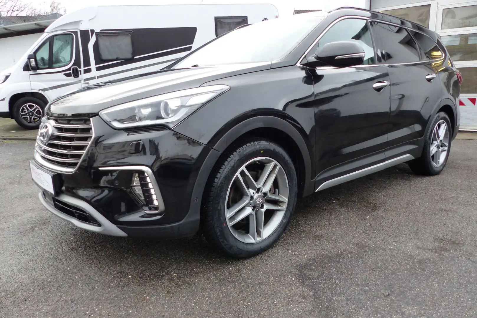 Hyundai Grand Santa Fe blue Premium 4WD, Leder, 7Sitze Schwarz - 1