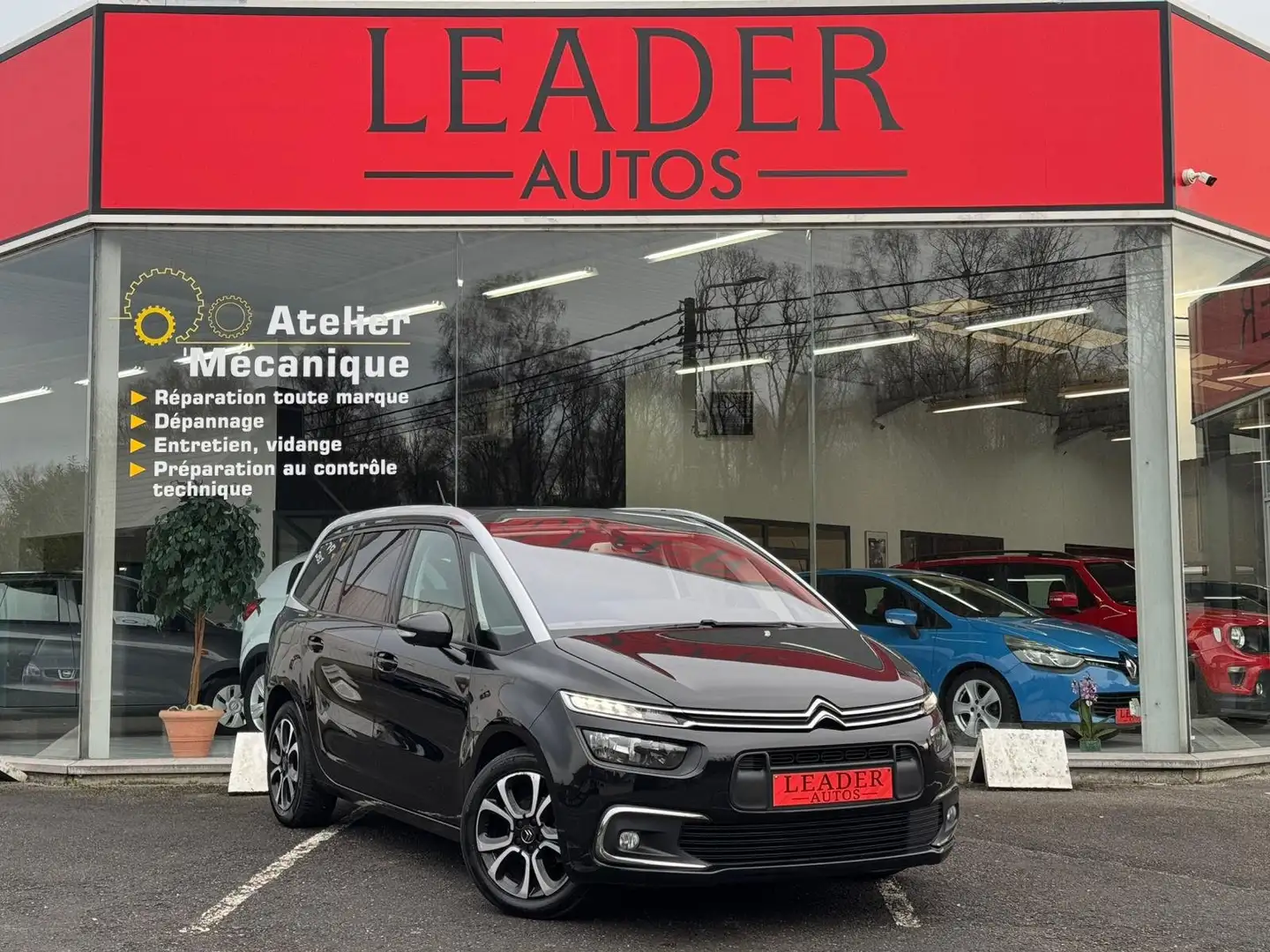 Citroen C4 SpaceTourer 🟩1.5 DIESEL 131CV - 7 PLACES - GPS - GARANTIE Noir - 1