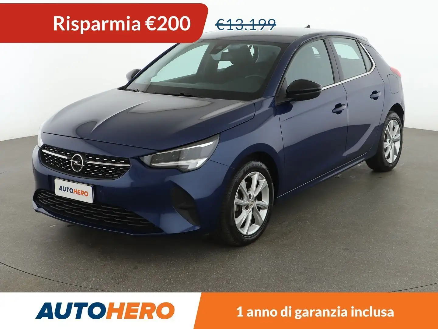 Opel Corsa 1.2 Turbo Elegance 100 CV Blu/Azzurro - 1