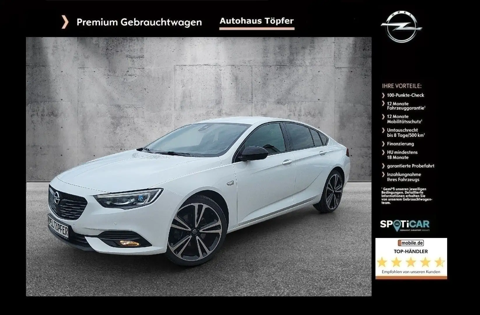 Opel Insignia B GS "Exclusive Innovation 4x4" 1-Hand Weiß - 1
