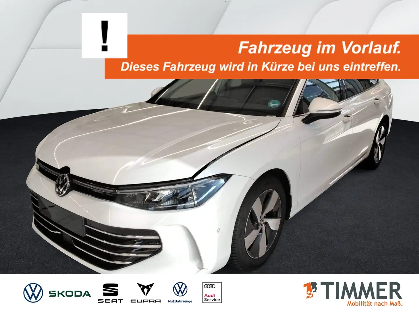 Volkswagen Passat Variant 2.0 TDI DSG ELEGANCE +AHK +360° +IQ.LIGHT +CARPLA Weiß - 1