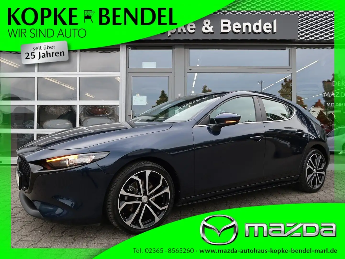 Mazda 3 S 2.0*ALLWETTERREIFEN*SCHECKHEFT LÜCKENLOS*TOPZUST Blauw - 1
