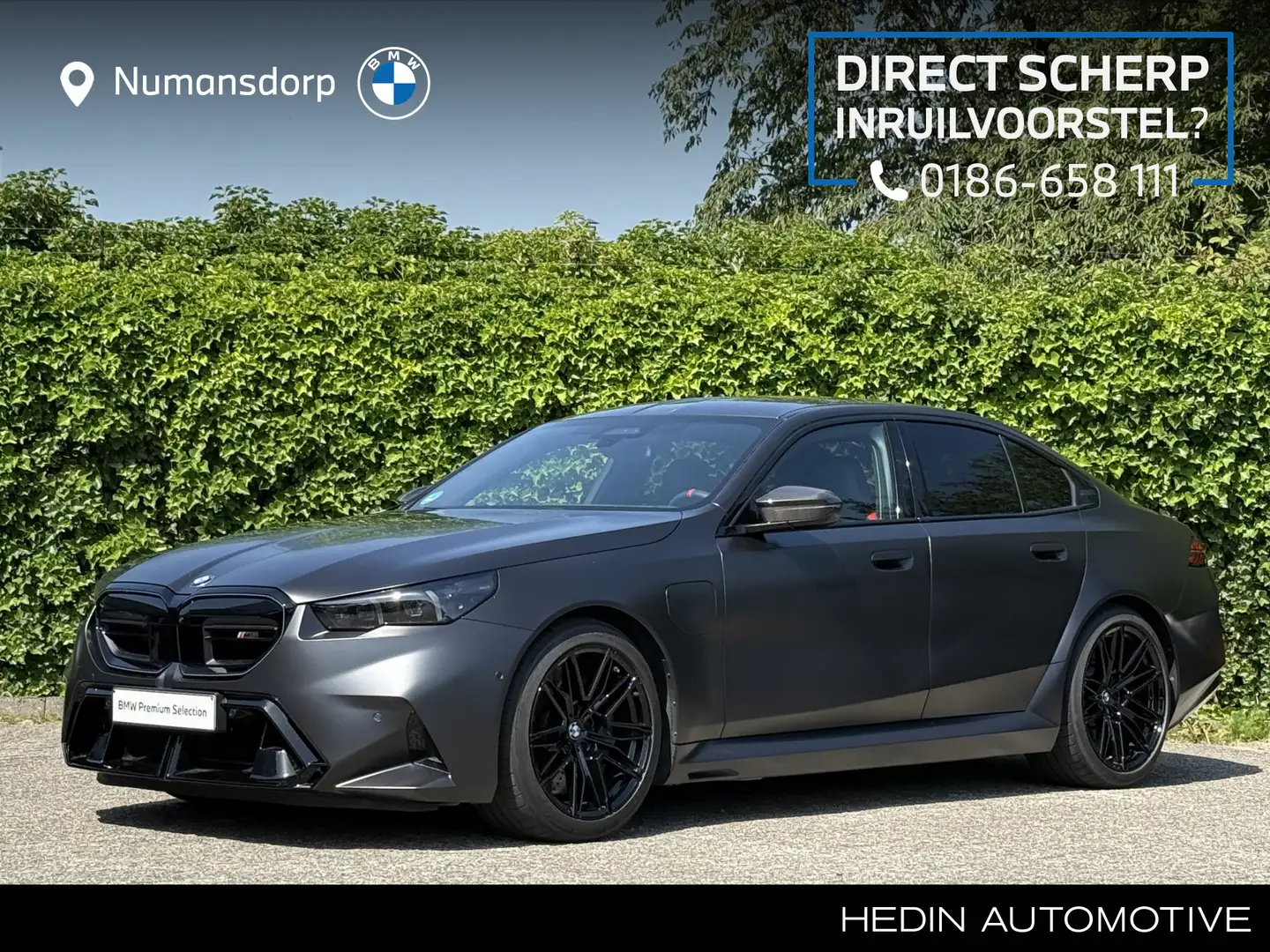 BMW M5 | Frozen mat black | Bowers & wilkins | Stoelventi Zwart - 1