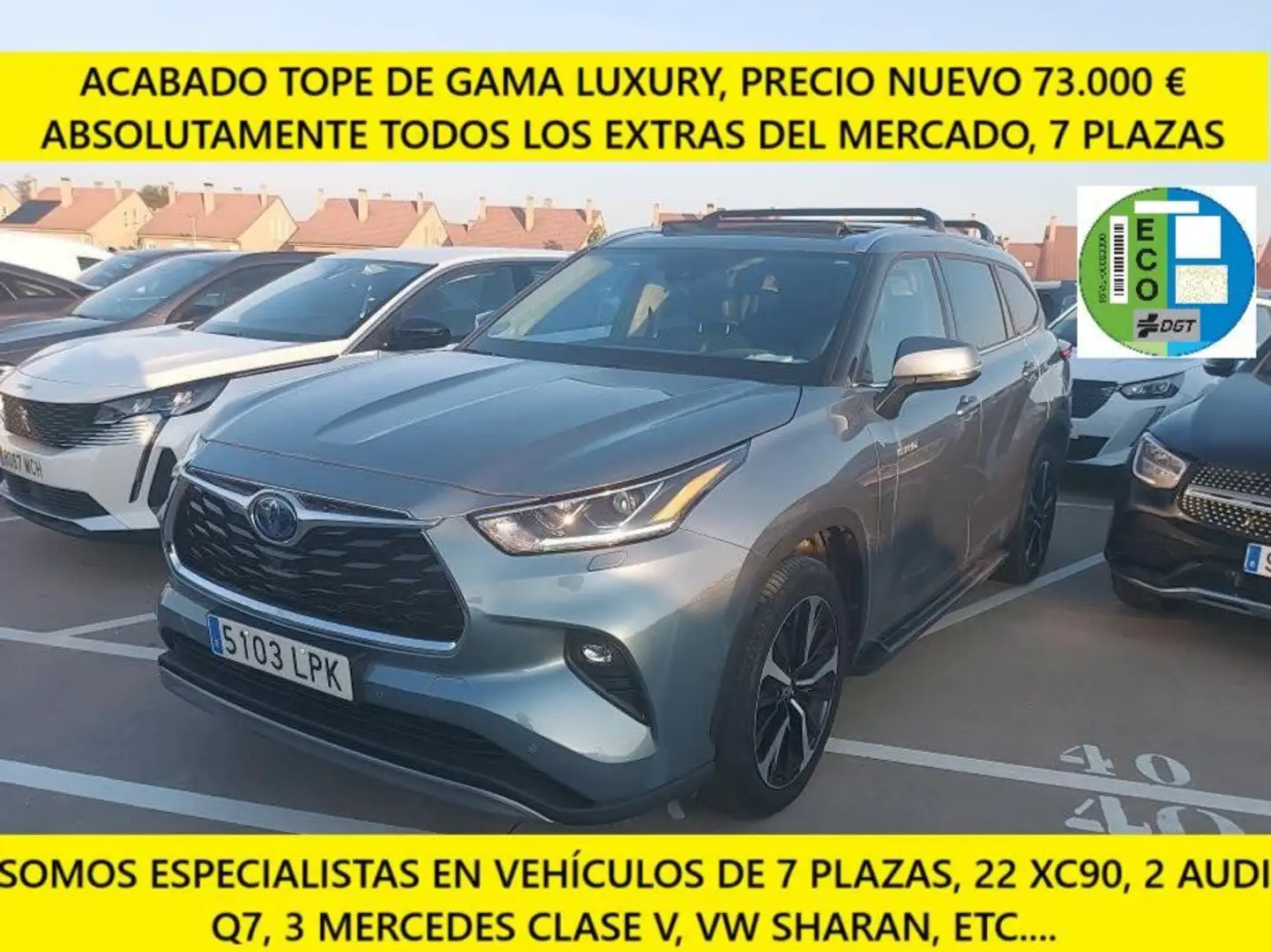 Toyota Highlander 2.5 hybrid Luxury Pintura especial Gris - 1