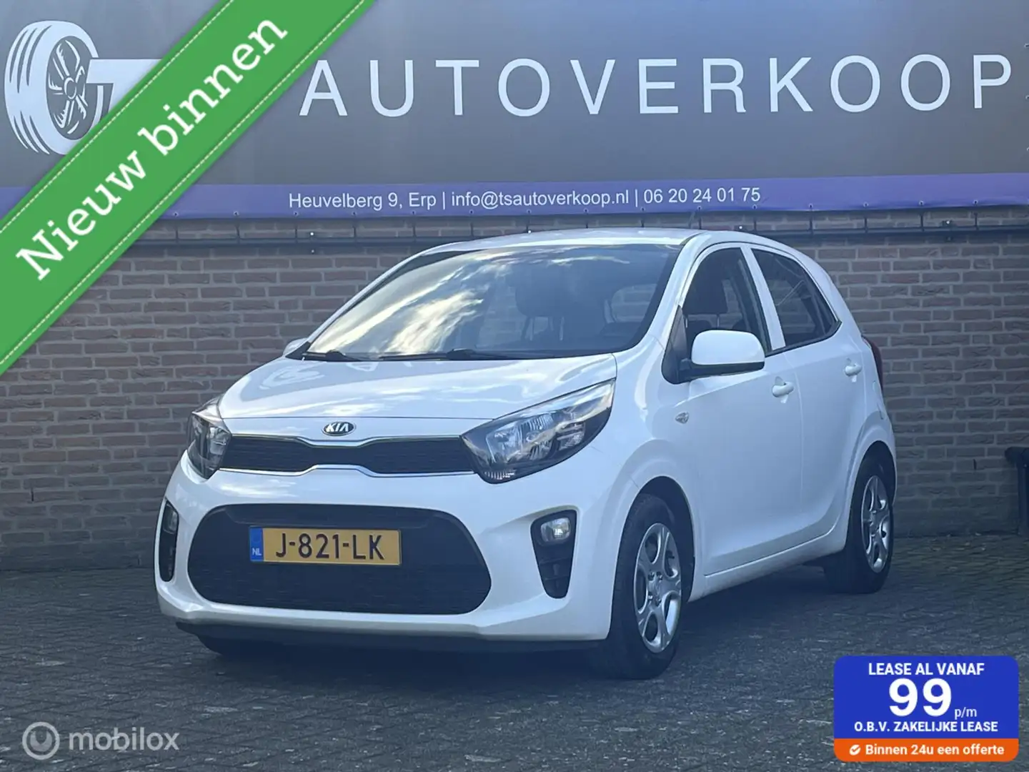 Kia Picanto 1.0 DPi ComfortLine 5p + CRUISE CONTROL+NAP Wit - 1