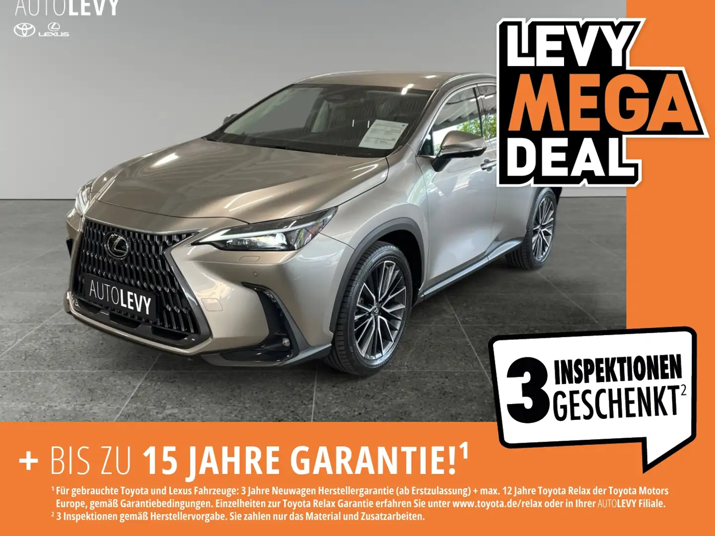 Lexus NX 450h+ Excutive 4x4 +Vollleder+Navi+PDC Beżowy - 1
