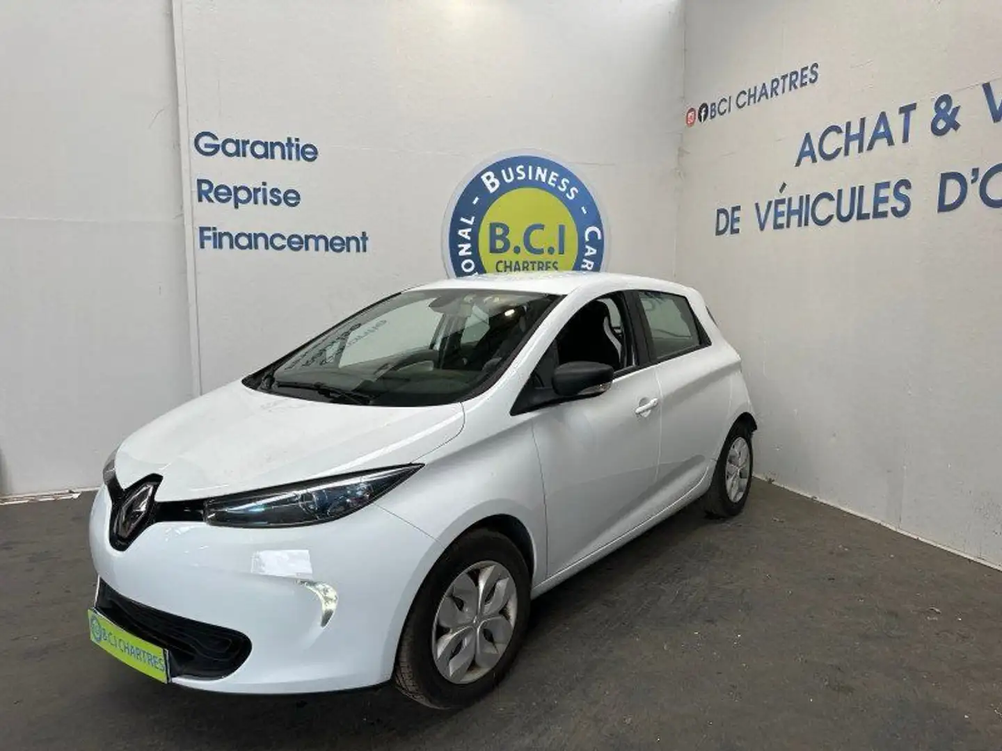 Renault ZOE SOCIETE R90 LIFE 41KW LOCATION DE BATTERIE Blanc - 2