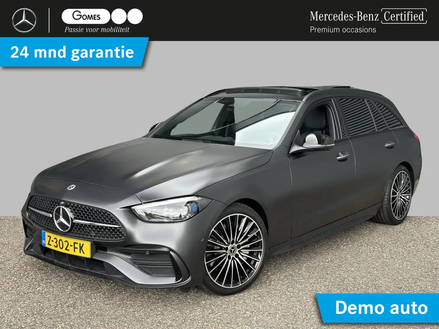 Mercedes-Benz C 180 Estate AMG Line | Premium | Nightpakket | Panorama Grijs - 1