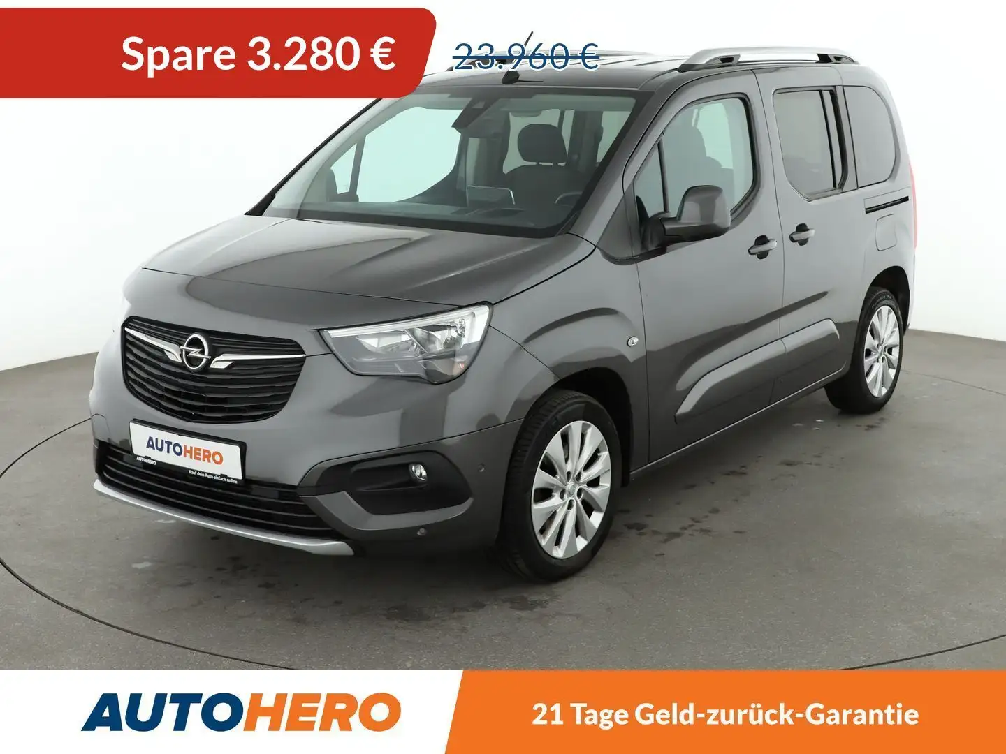 Opel Combo Life 1.2 Turbo INNOVATION Aut.*NAVI*HUD*TEMPO* Grau - 1