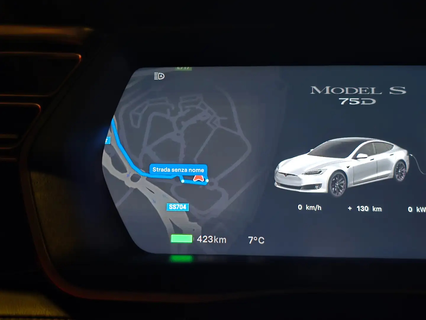 Tesla Model S Model S 75 D Argento - 1