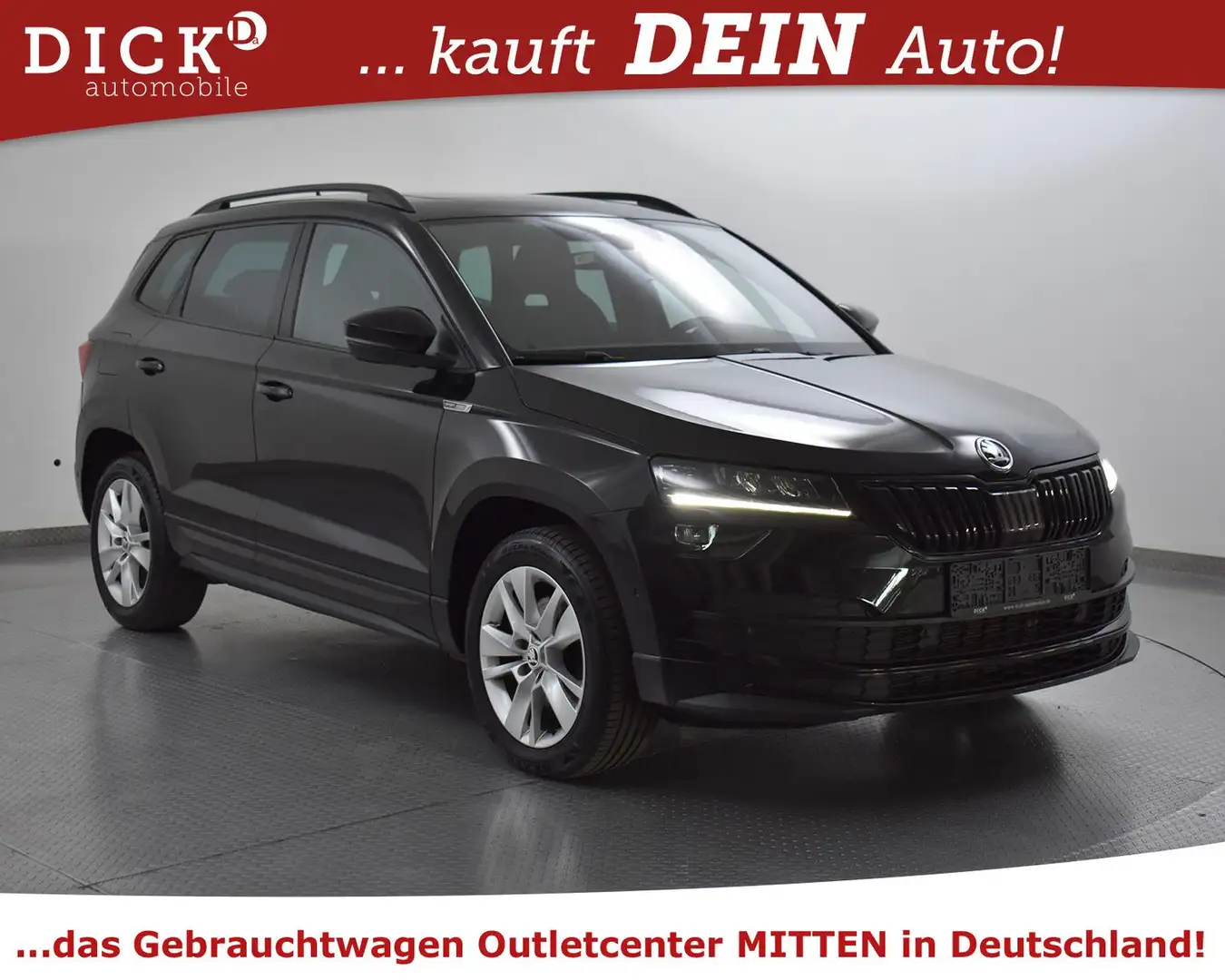 Skoda Karoq 2.0 TSI Sportline 4x4 PANO+VIRTU+LED+KAM+ Schwarz - 1