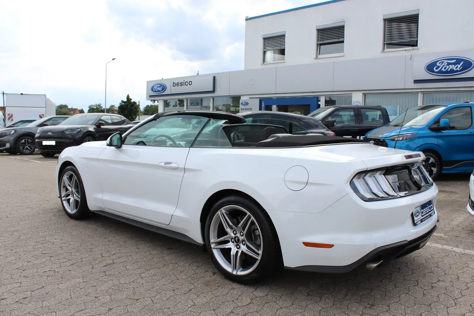Ford Mustang Cabrio 2,3 EcoBoost*Automatik*Windschott*LED*B&O* Wit - 2