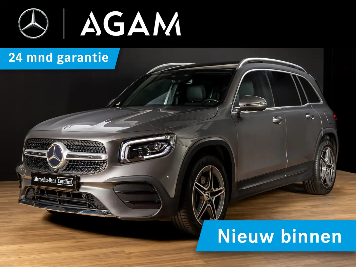 Mercedes-Benz GLB 180 Business Solution AMG Panorama dak Grijs - 1