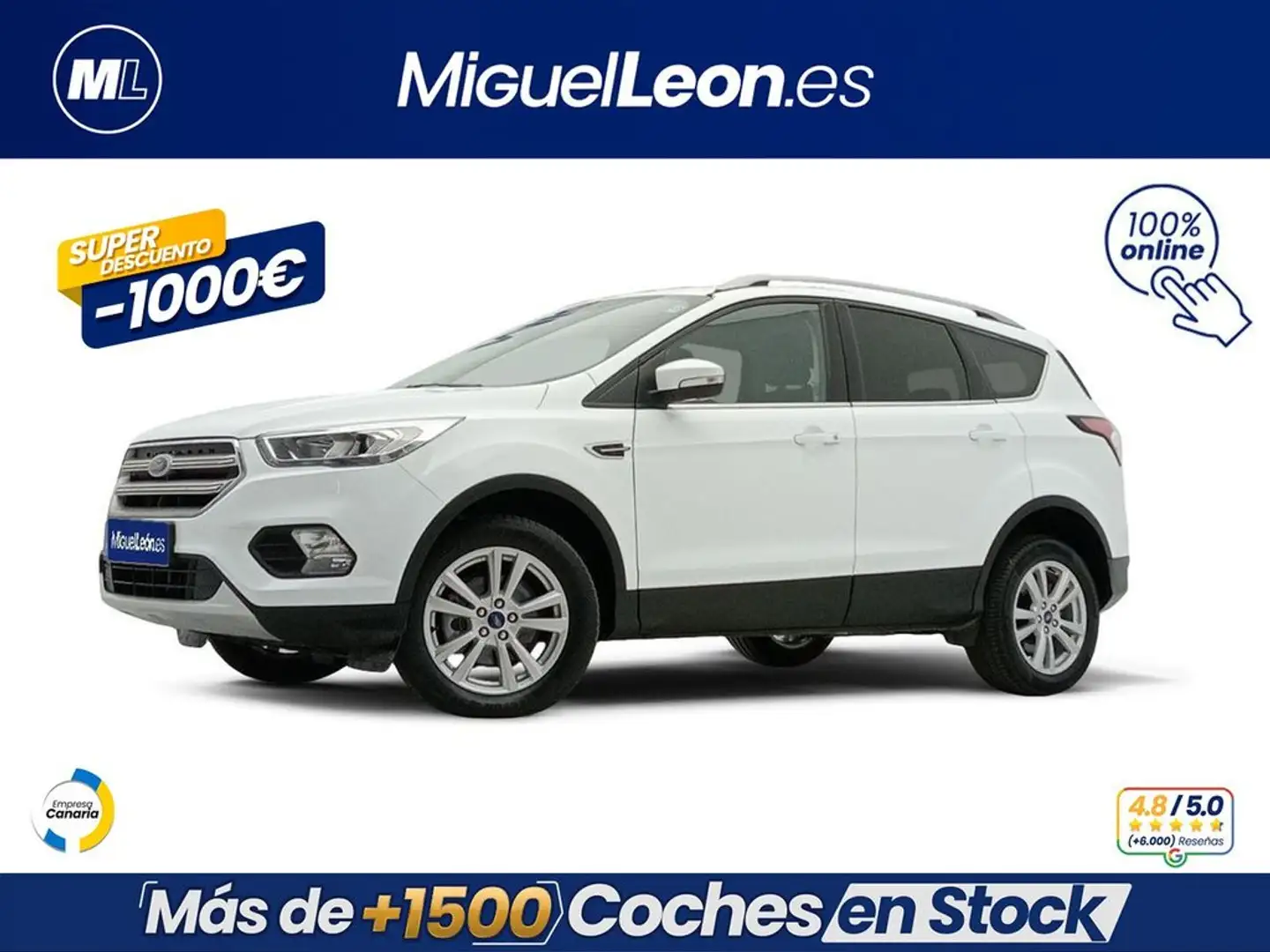 Ford Kuga 1.5 EcoB. Auto S&S Trend+ 4x2 150 Blanc - 1