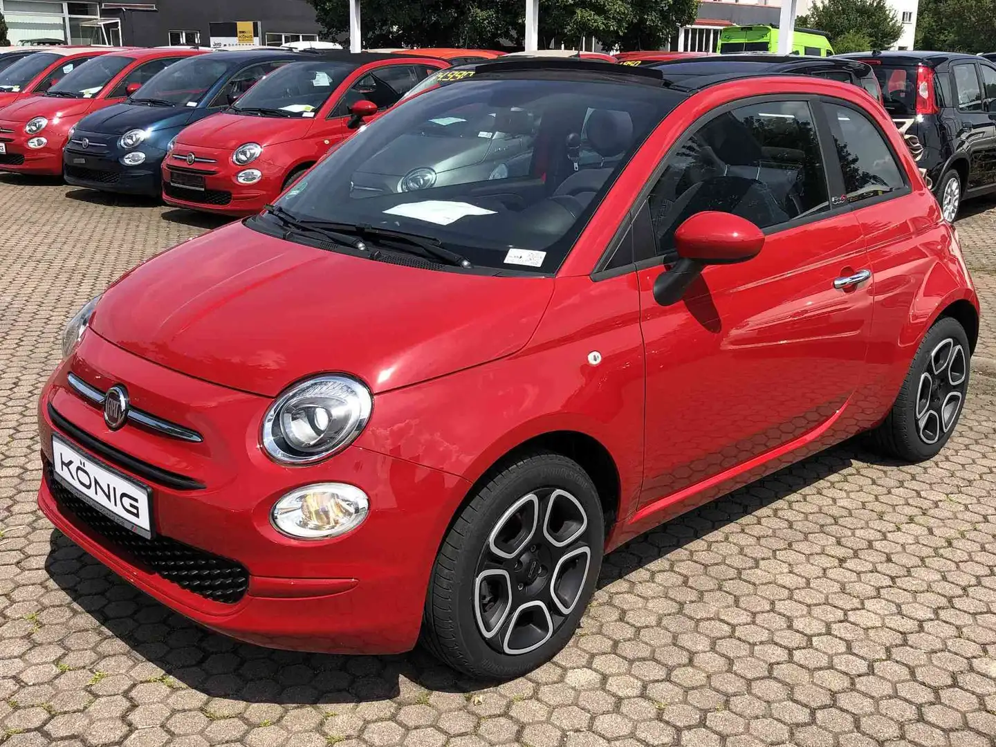 Fiat 500C Cabrio Club 1.0 Klima*Tempomat*CarPlay Rot - 1