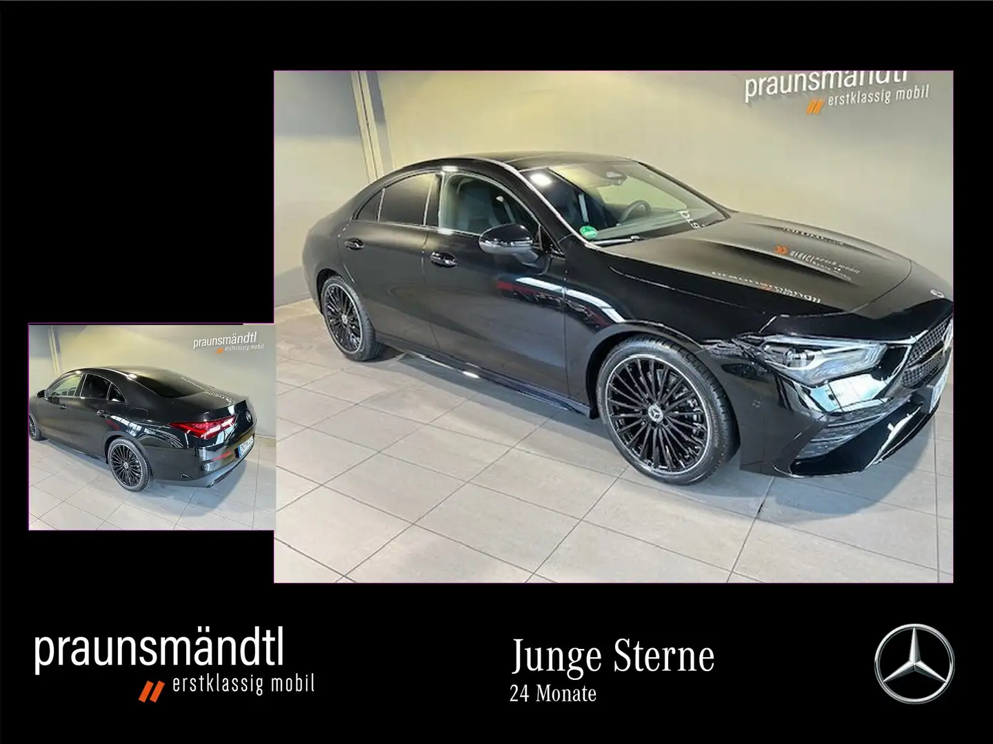 Mercedes-Benz CLA 220 d AMG Night Edition Pano/Distr/19"/Sound Schwarz - 1