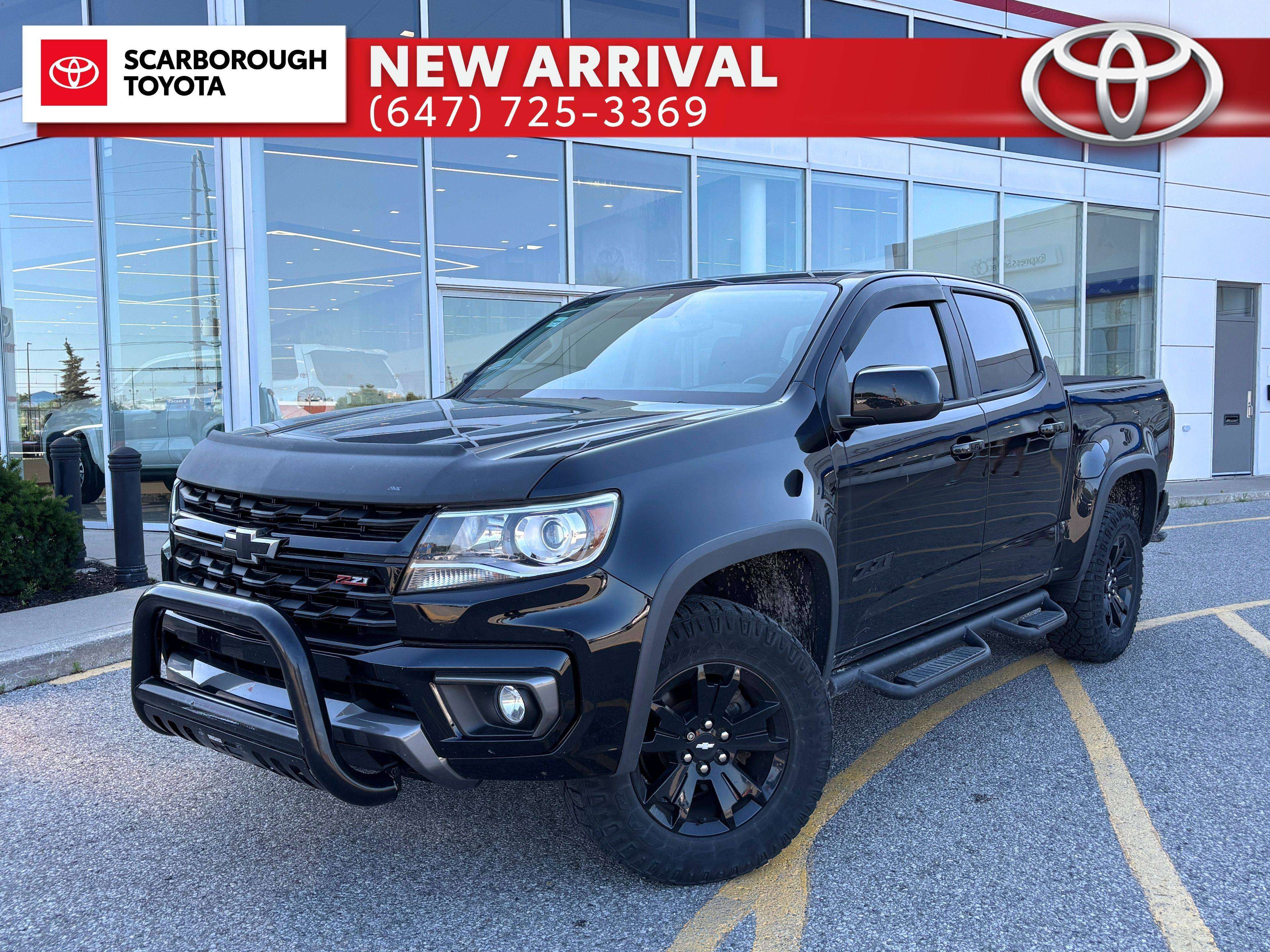 Black 2021 Chevrolet Colorado Pickup Truck Four-Wheel Drive Automatic