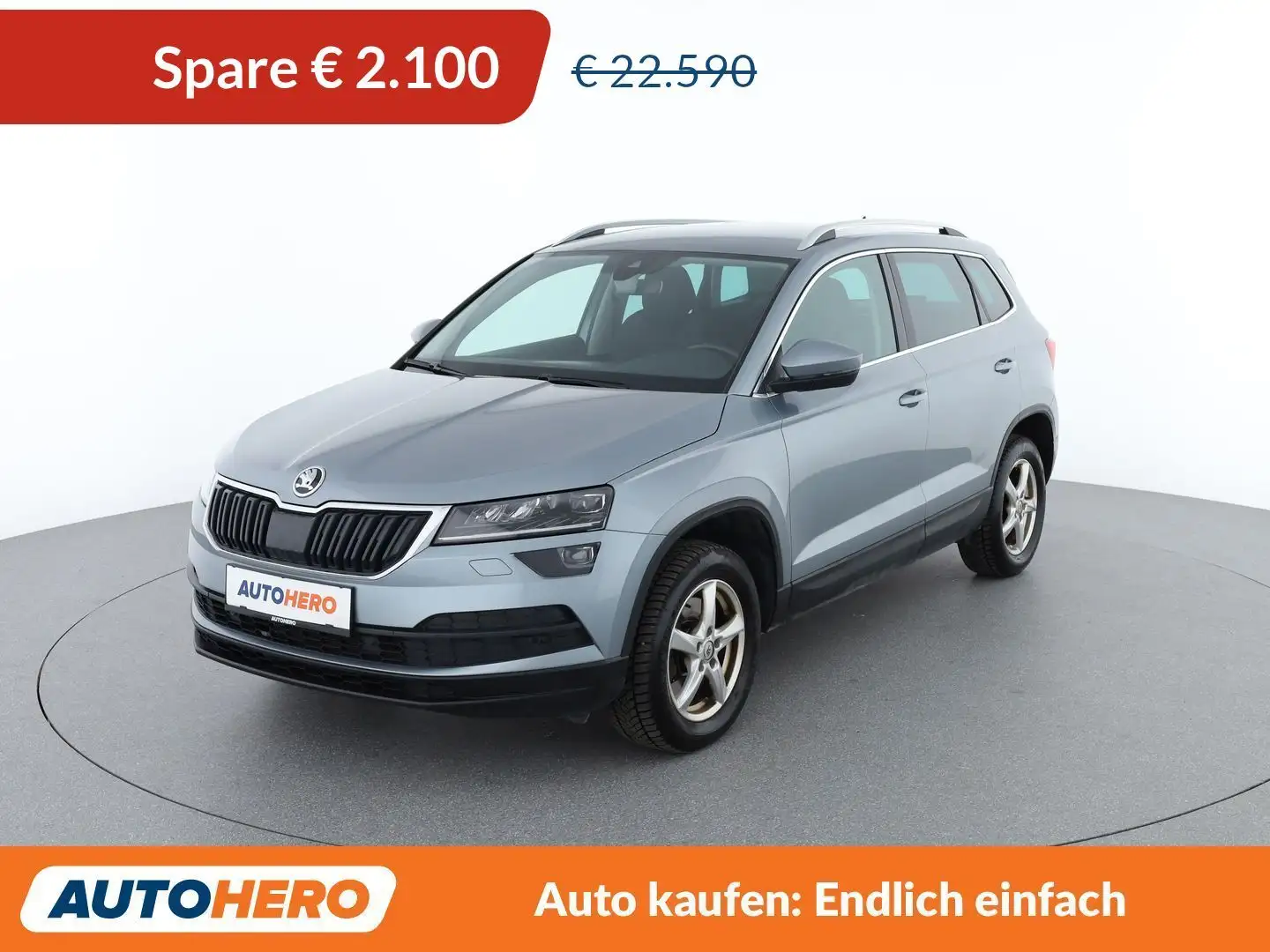 Skoda Karoq 2.0 TDI Style 4x4 *LED*NAVI*ACC*CAM* Grau - 1