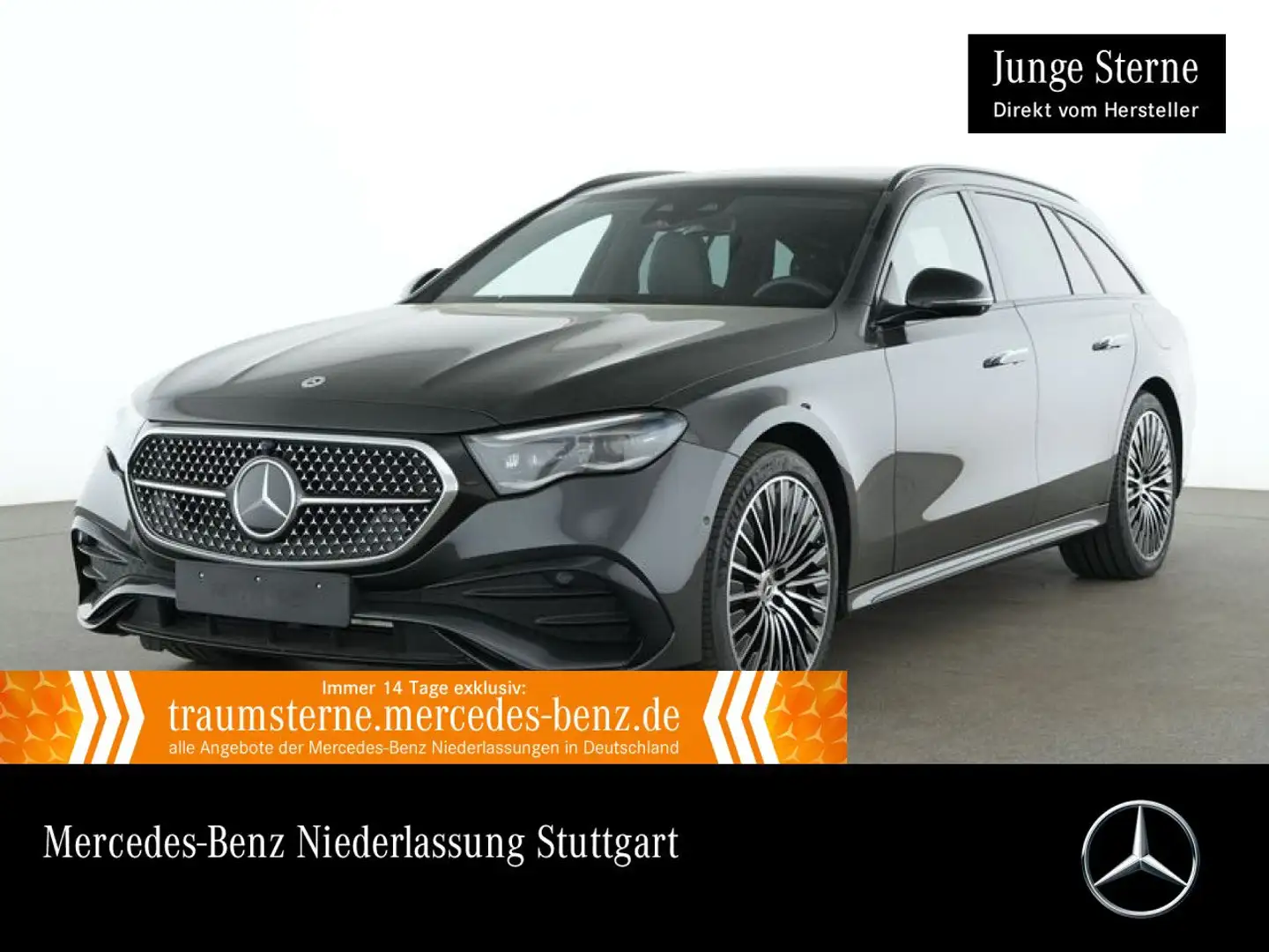 Mercedes-Benz E 300 de T 4M AMG Fahrass 360° Pano Burmester HUD Grau - 1