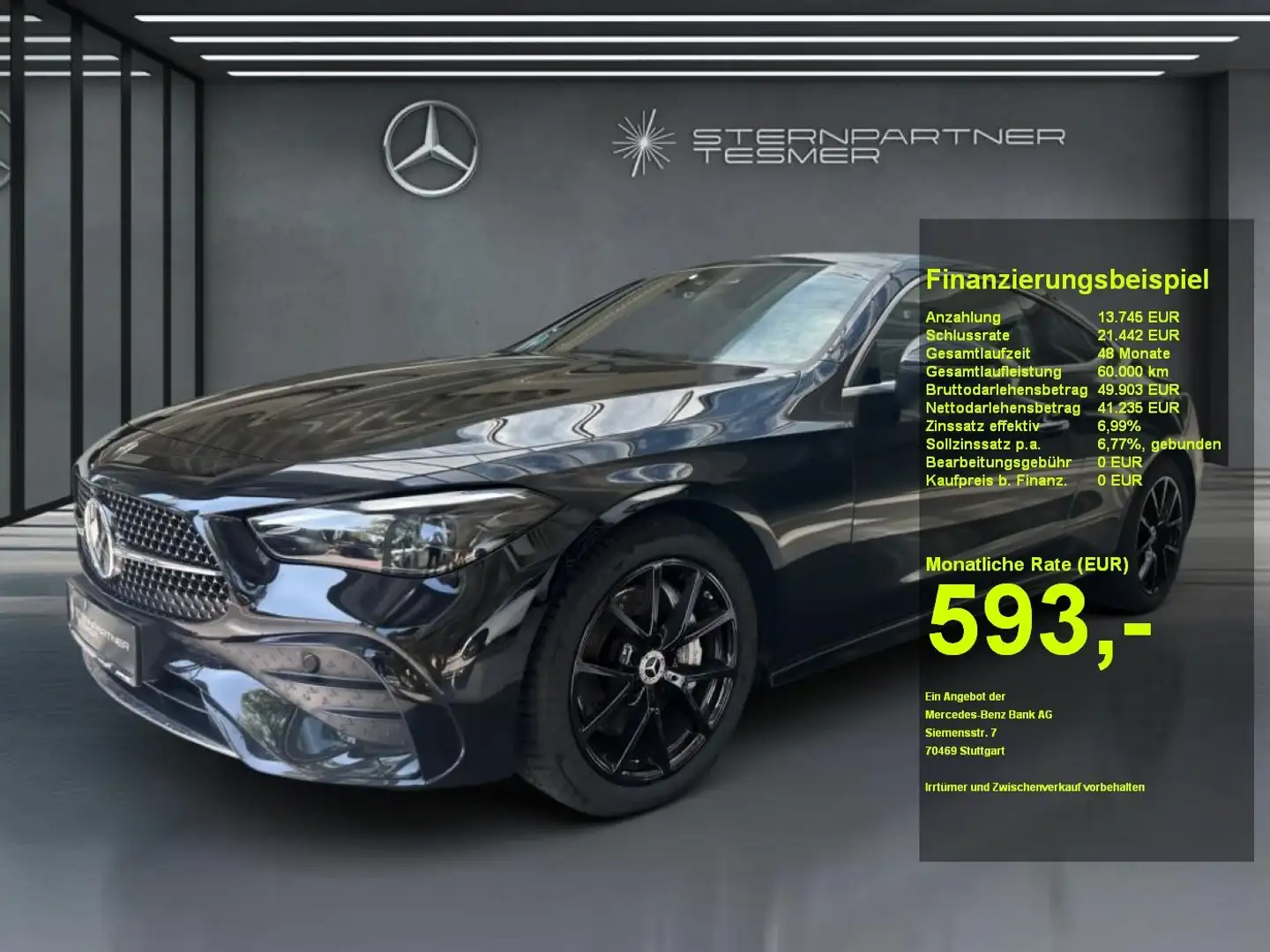 Mercedes-Benz CLE 200 +AMG+PANO+HUD+BURMESTER+360°+MEMORY Noir - 1