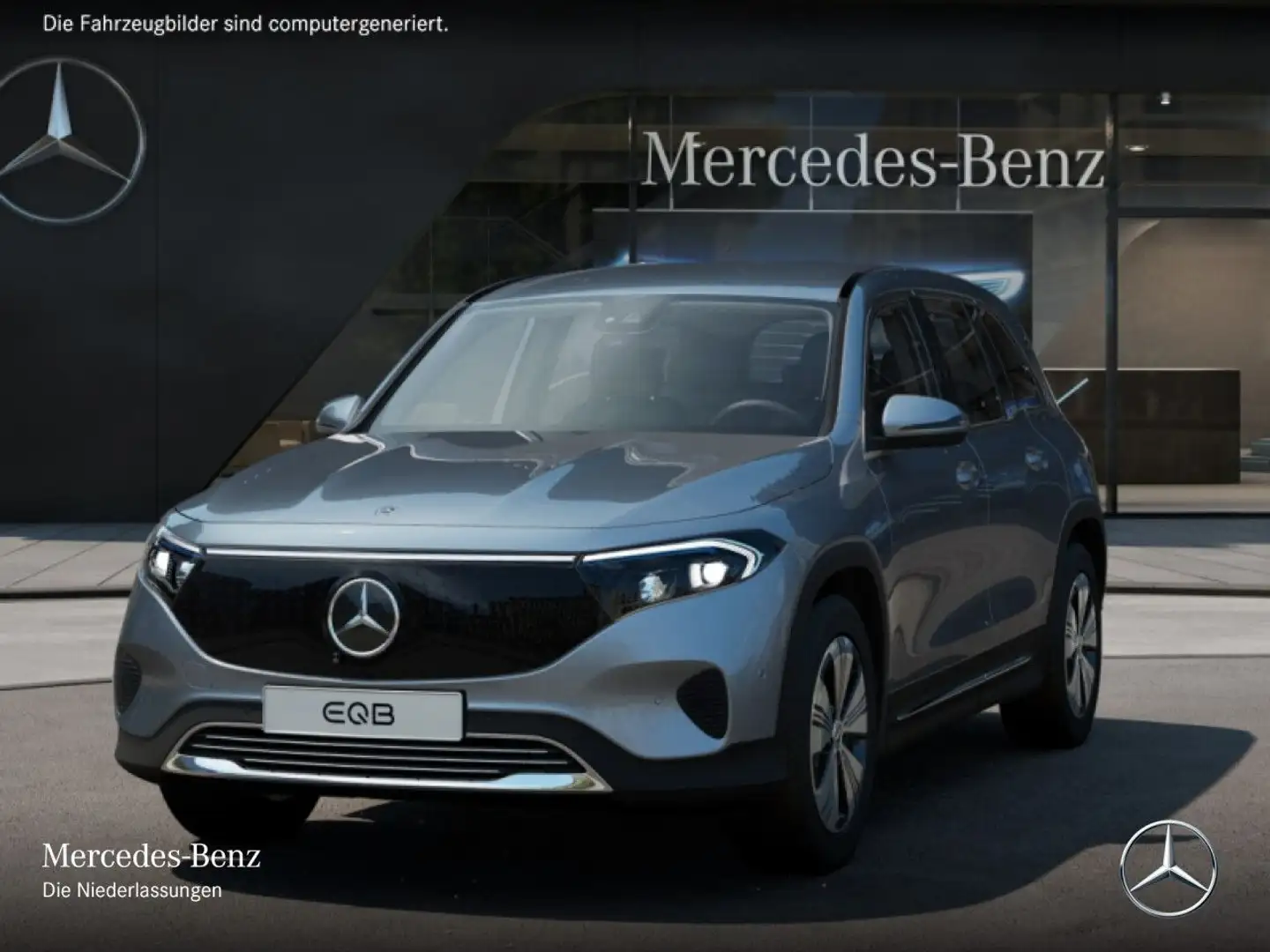 Mercedes-Benz EQB 300 4M PROG+ADVANCED+360+SPUR Silber - 2