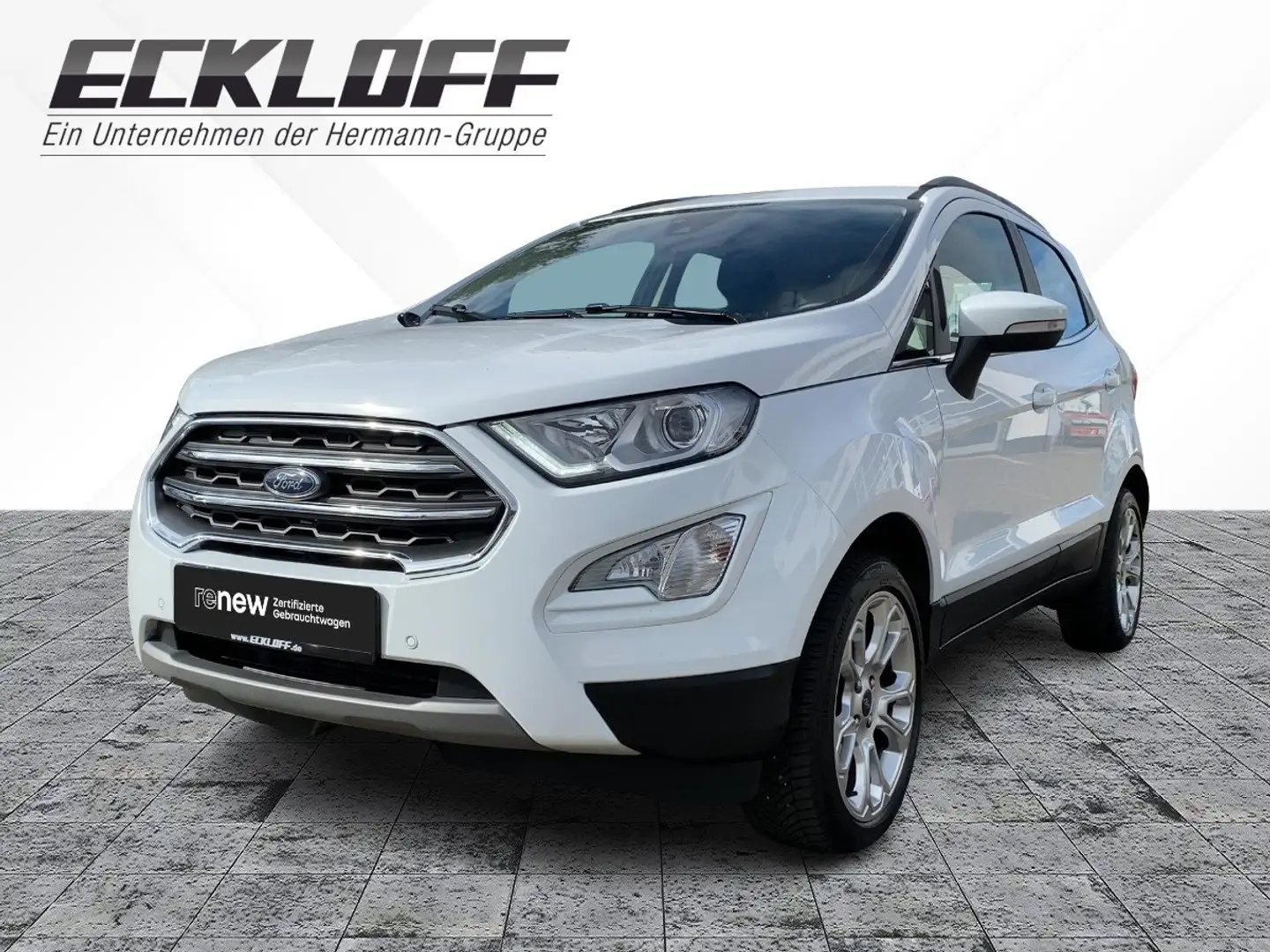 Ford EcoSport 1.0 EcoBoost Titanium CAM*LED*SHZ*SYNC Blanc - 1