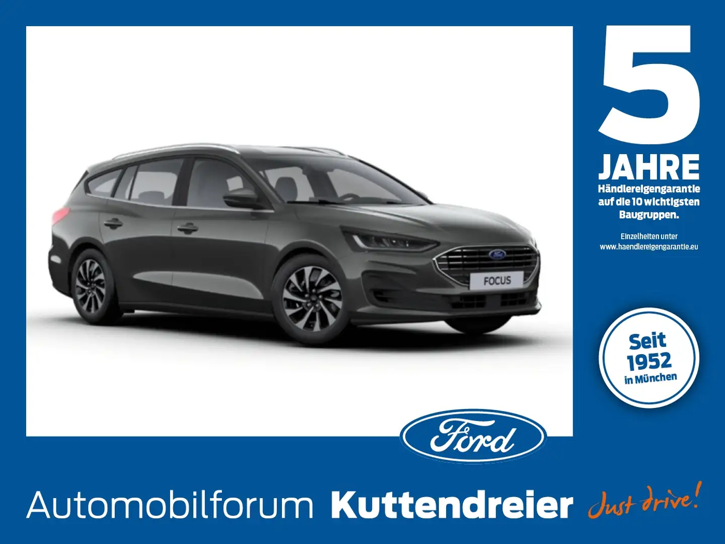 Ford Focus Turnier 1.0 EcoBoost Mild-Hyb S/S Titanium Grau - 1