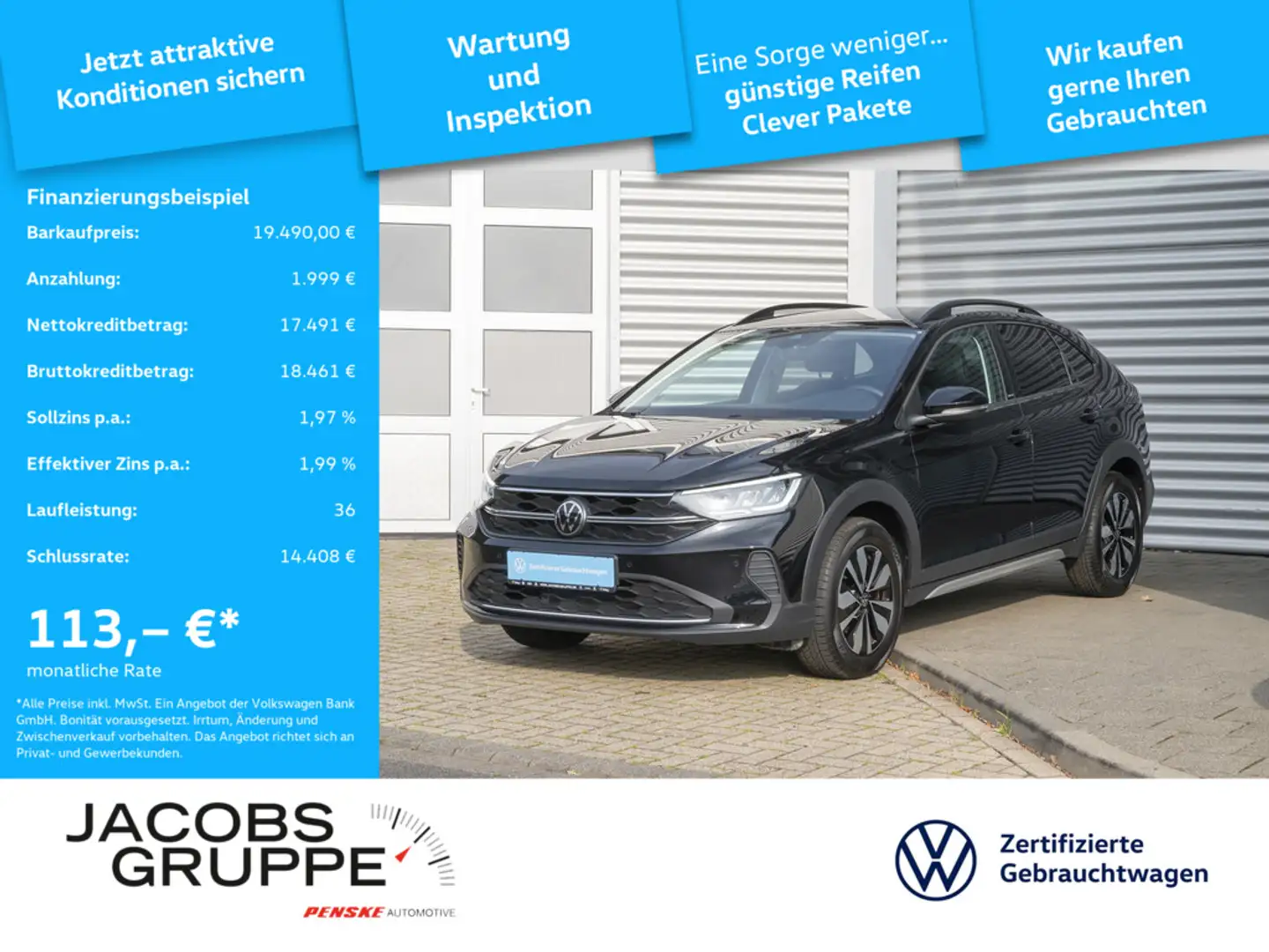 Volkswagen Taigo Move 1.0 TSI Navi*LED*SitzhzgLight Assist Move Schwarz - 1