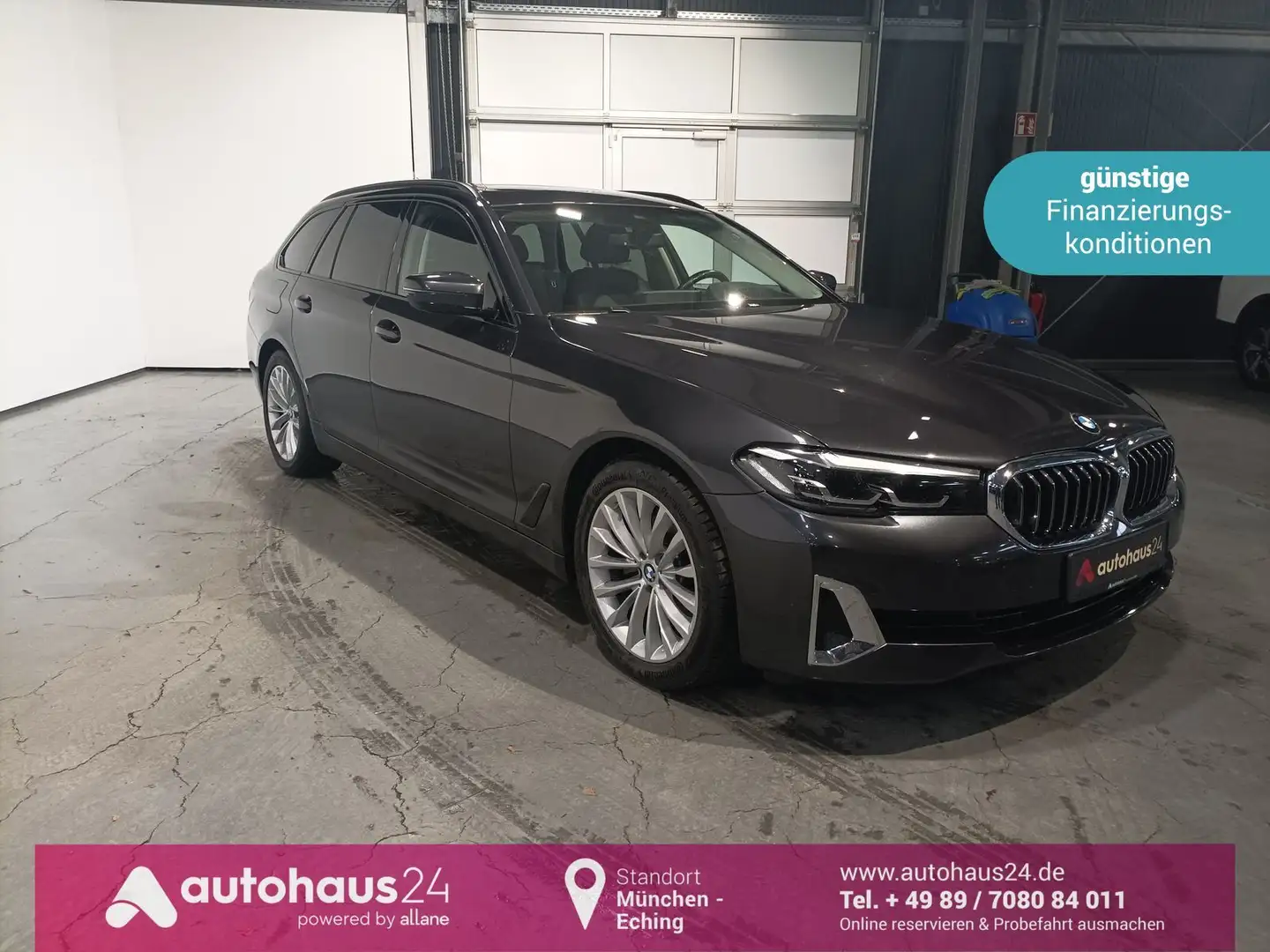BMW 520 5er - 520 d Mild Hybrid LED|Navi|Pano|HuD|AHK Gris - 1