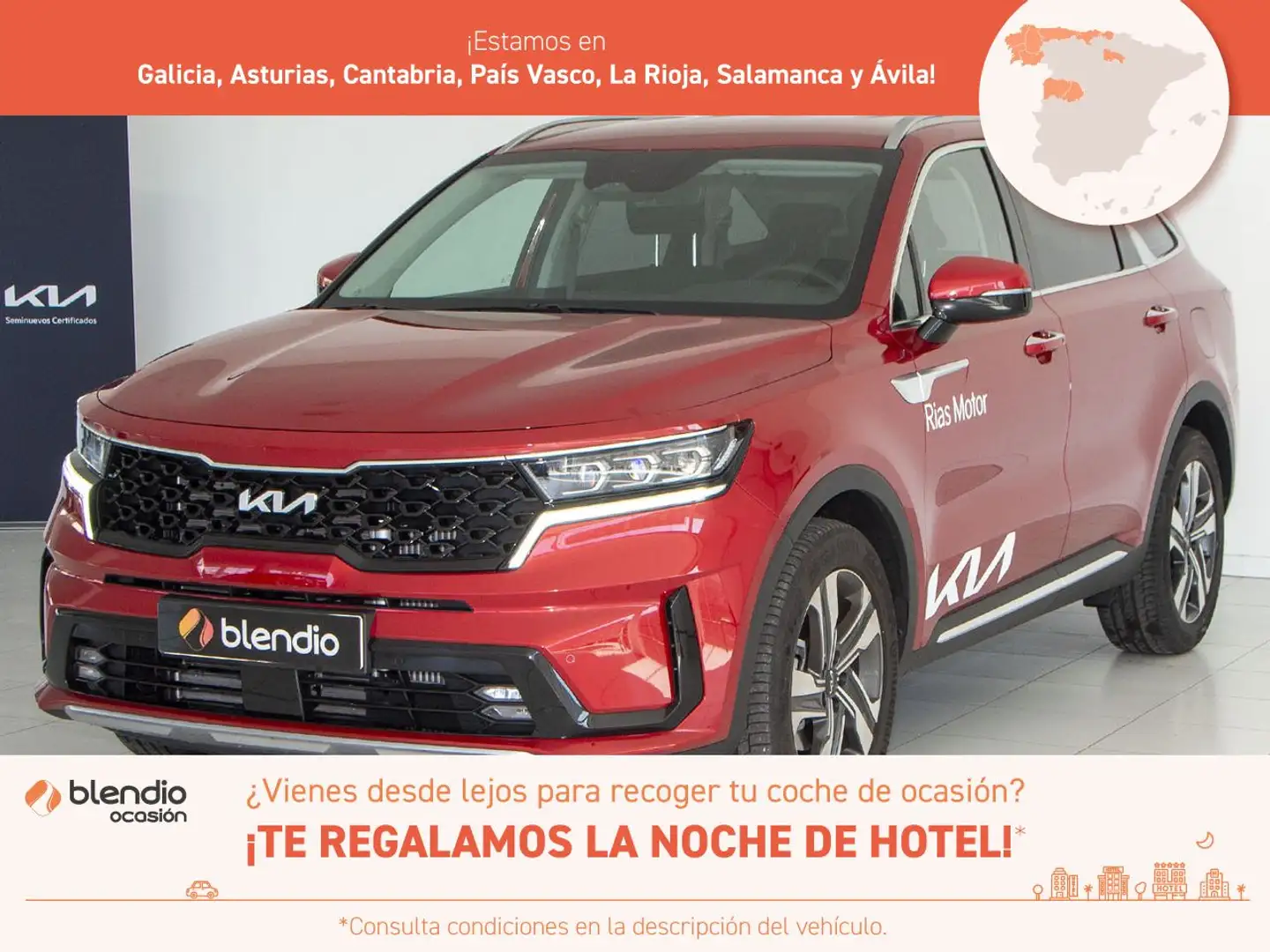 Kia Sorento 1.6 T-GDI PHEV DRIVE 4WD 265 5P 7 Plazas Rojo - 1