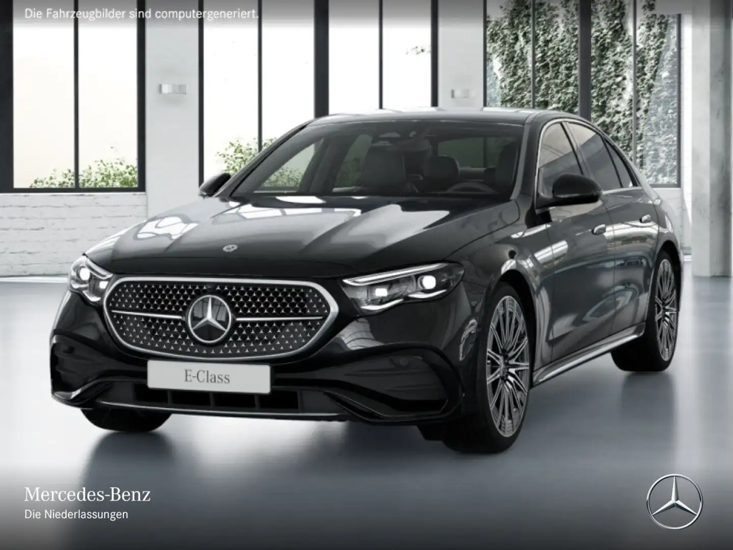 Mercedes-Benz E 220 d AMG 360° Burmester Distr. Spurhalt-Ass PTS Schwarz - 2