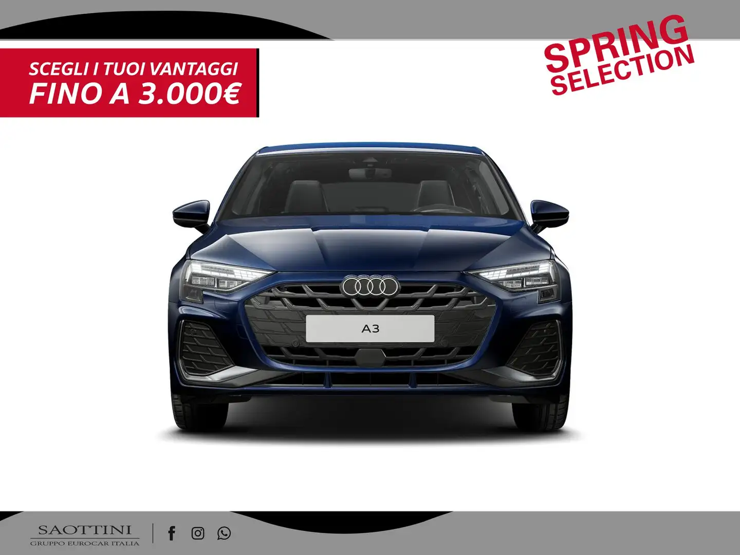 Audi A3 Sportback 35 2.0 TDI S line edition S tronic Blu/Azzurro - 2
