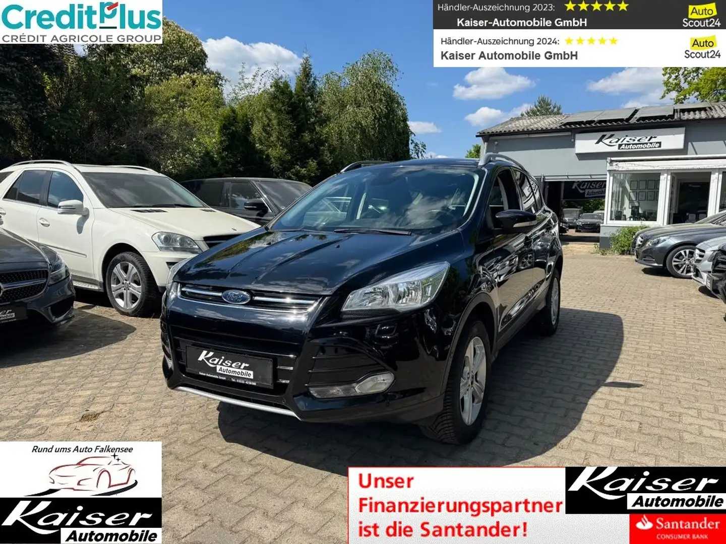 Ford Kuga Titanium Allrad-komplett Scheckheft-Top Extras Schwarz - 1