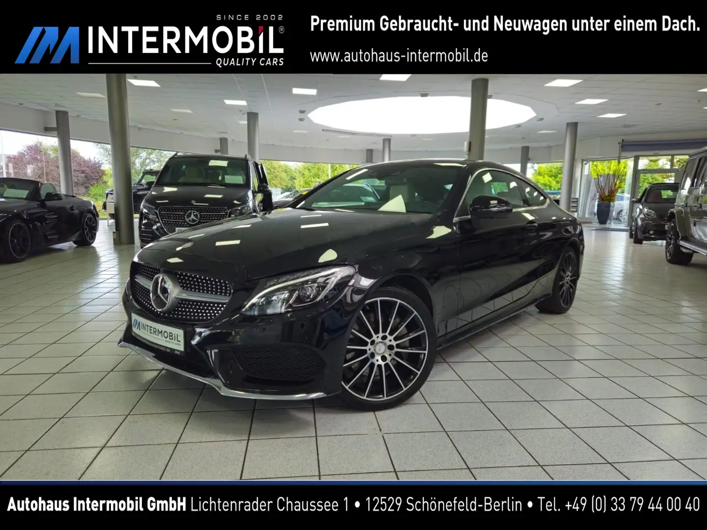 Mercedes-Benz C 300 Coupe AMG*PANO*BURM*HUD*DISTR*STHZG*360° Schwarz - 1