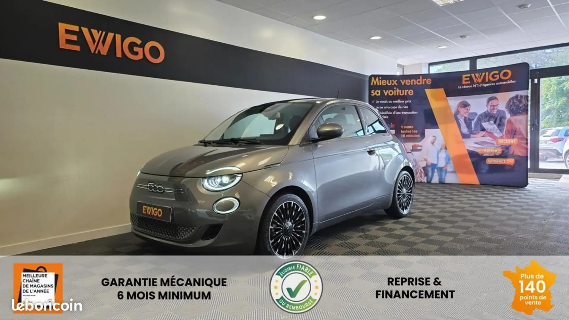 Fiat 500 ELECTRIC 120 58PPM 42KWH AUTONOMIE-320KMH ICONE PL Gris - 1