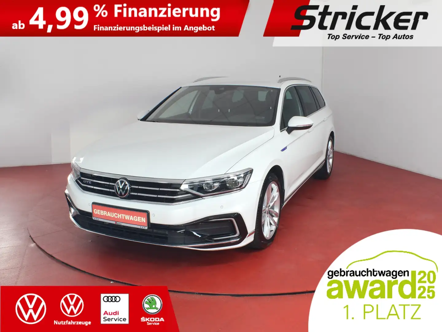 Volkswagen Passat Variant GTE 1.4 TSI DSG 308,-ohne Anzahlung AHK App-Conne Weiß - 1