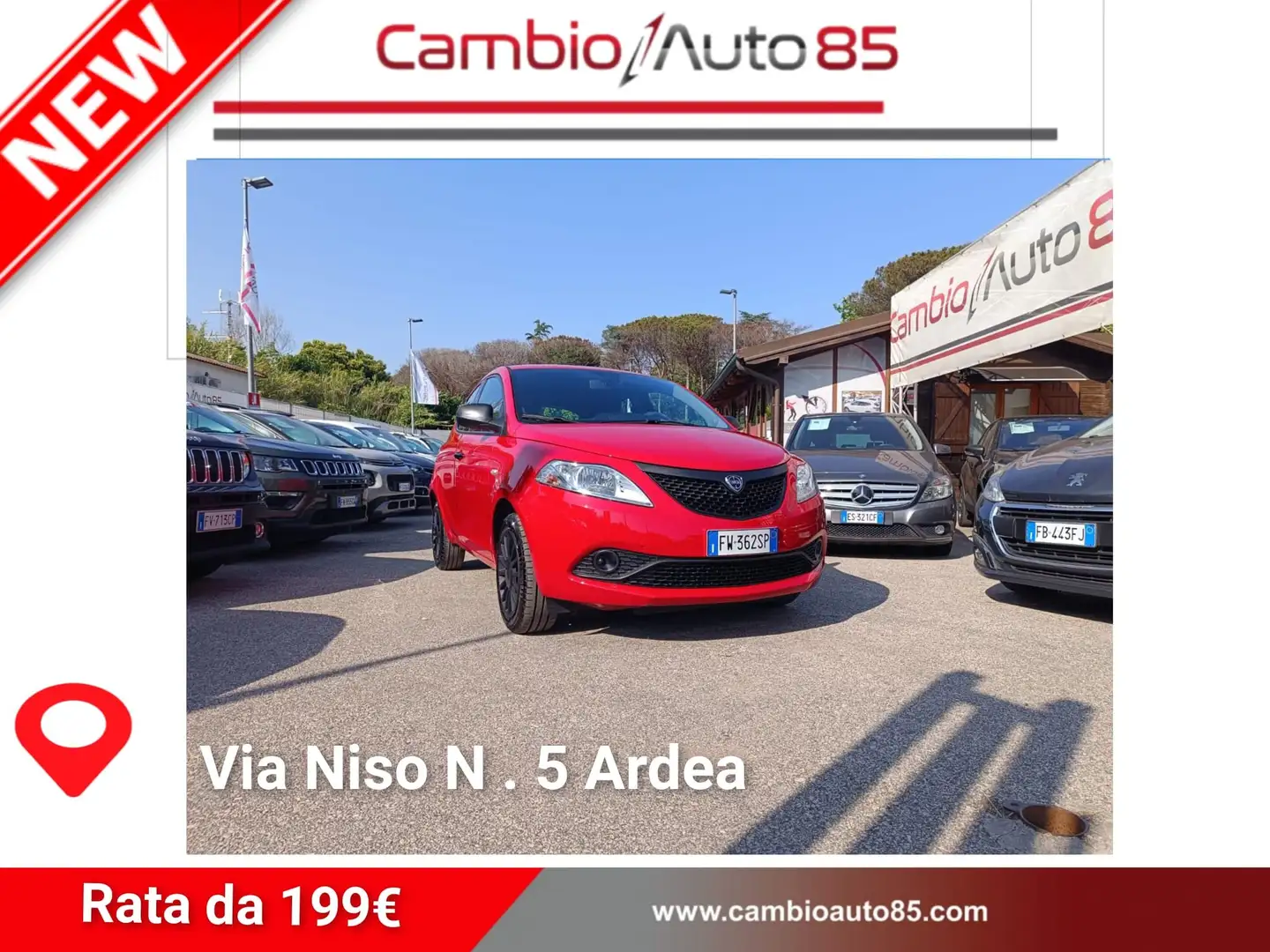 Lancia Ypsilon Ypsilon III 2015 1.2 Elefantino Blu s Rosso - 1