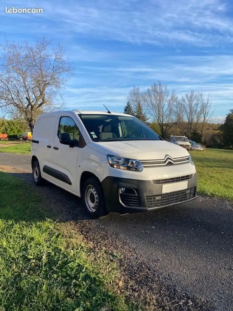 Citroen Berlingo fourgon m bhdi 100 club Blanc - 2