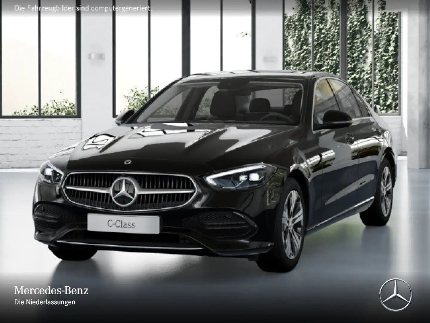 Mercedes-Benz C 200 AVANTG+360+AHK+LED+TOTW+KEYLESS+9G Schwarz - 2