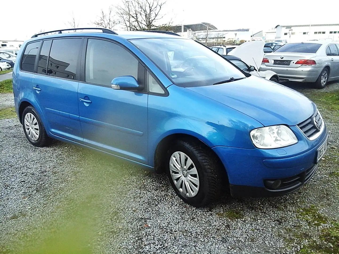 Volkswagen Touran Highline/ TÜV neu/ 7 Sitze/ Xenon+AHK+met+NAVI Blau - 1