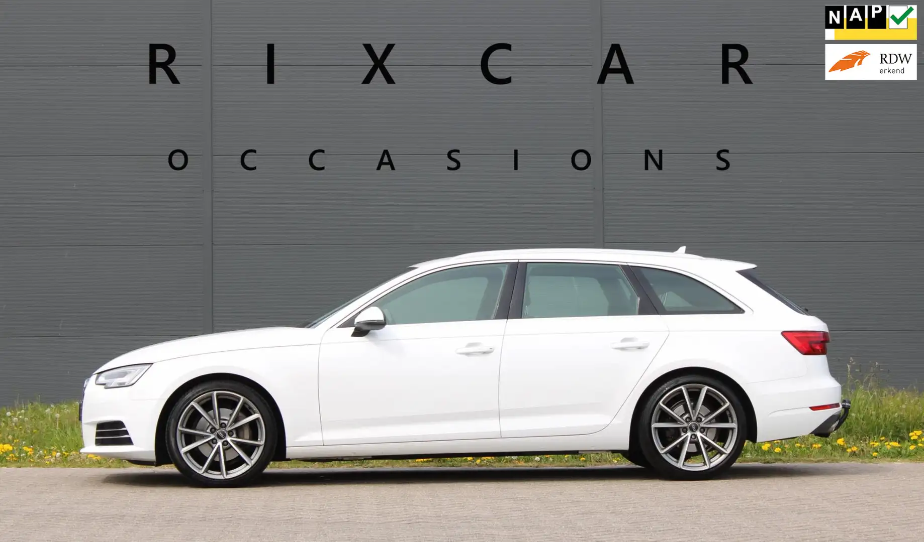 Audi A4 Avant 2.0 TDI Sport Pro Line Trekhaak 190PK Blanc - 1