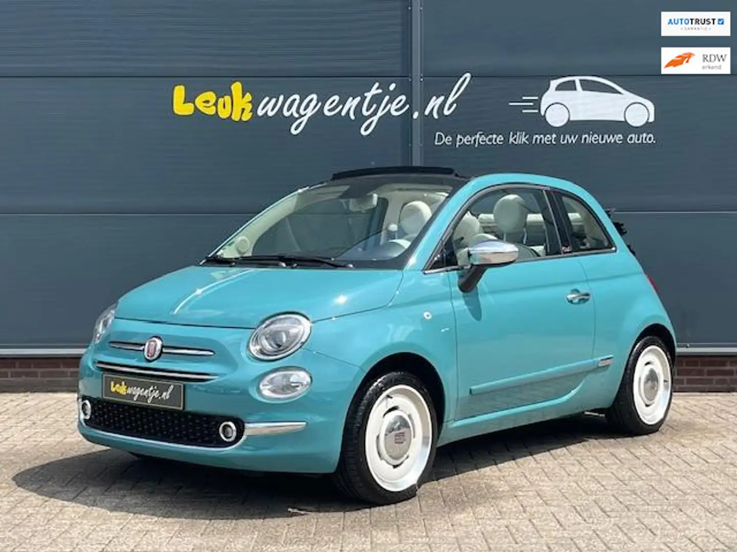 Fiat 500C 1.2 Anniversario Cabrio *carplay *cruise *p-sens. Vert - 1